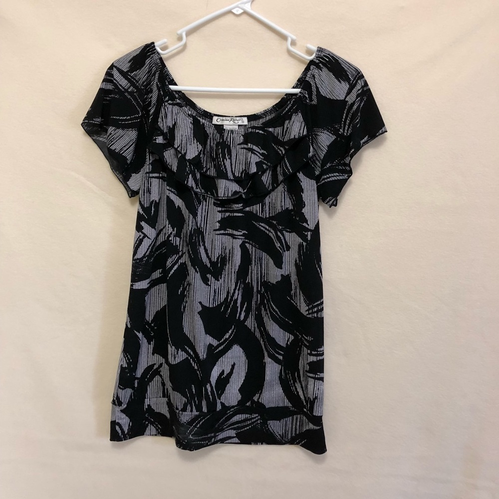 Black and Gray Blouse